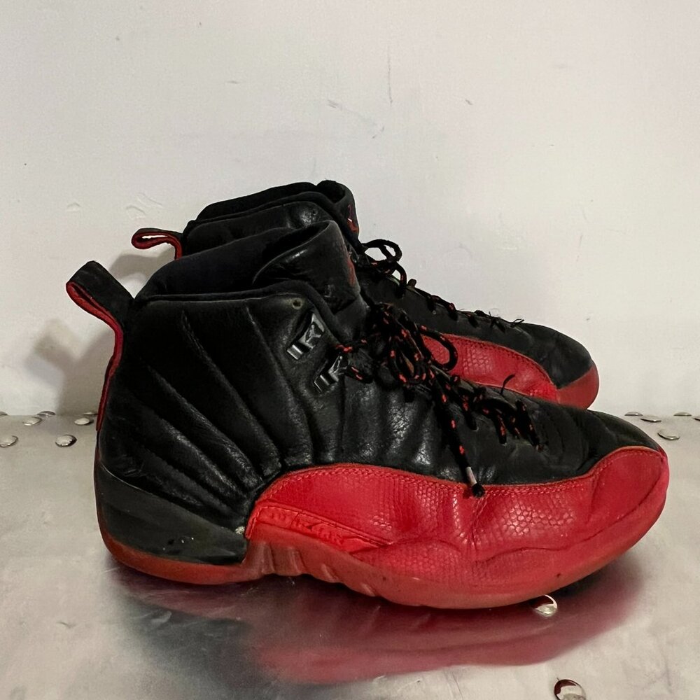 Air Jordan 12 - Flu Game OG 1997 - Red and Black Mens Shoes Size 9
